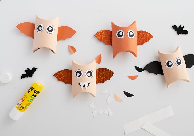 DIY halloweeni denevérek