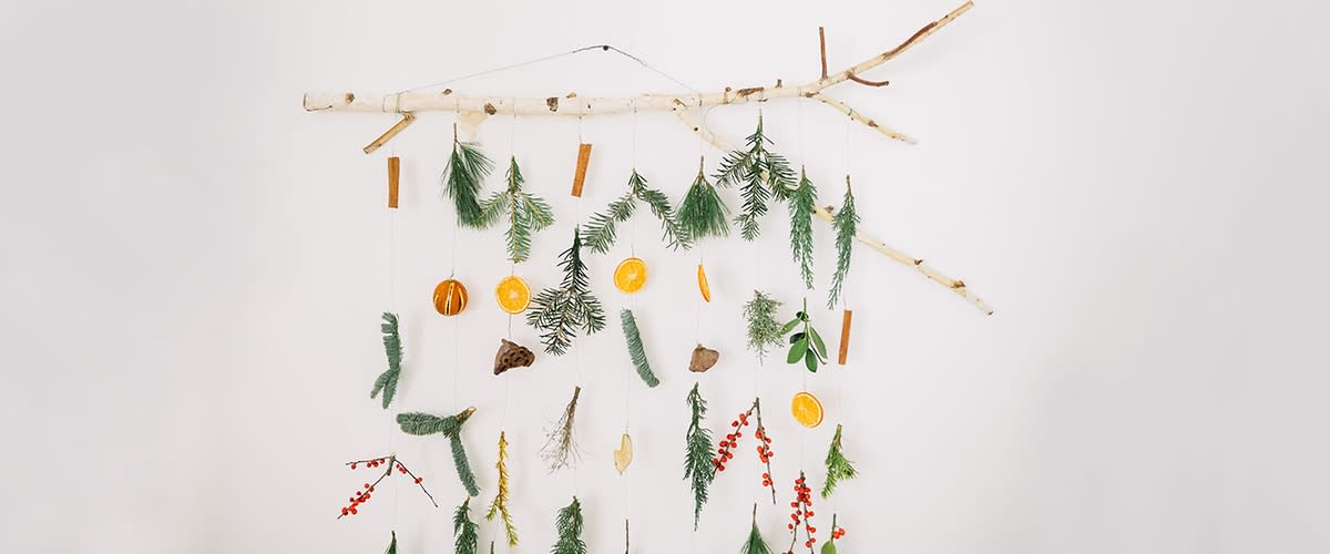 Modern karácsonyi dekoráció