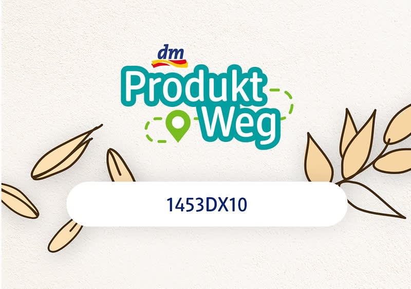dm Produkt Weg logó a 1453DX10 kóddal
