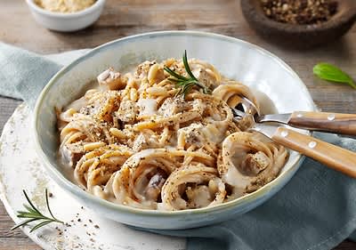 Vegán Pasta Alfredo