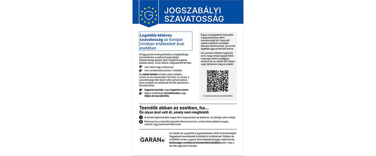 Gewährleistungsrechtlabel
