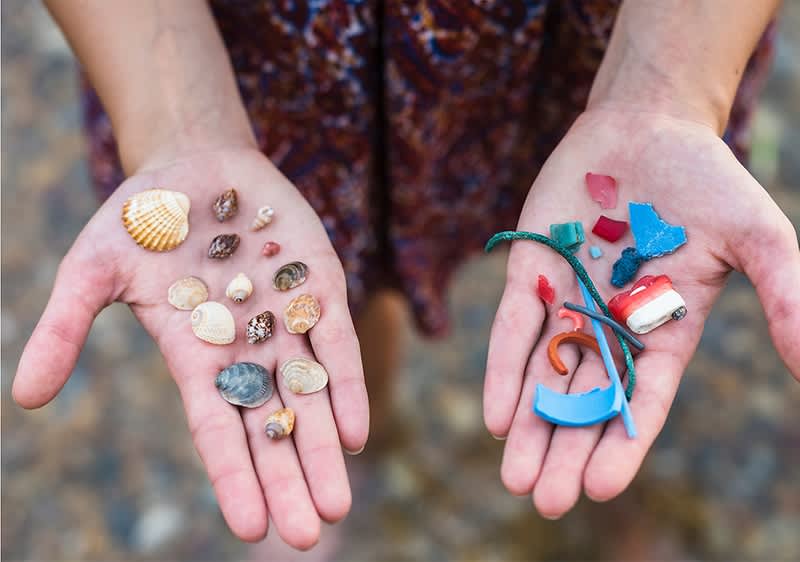 Plastik am Strand