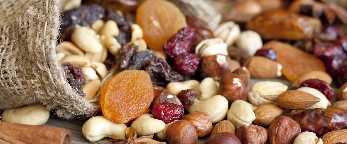 Bio aszalt gyümölcsök