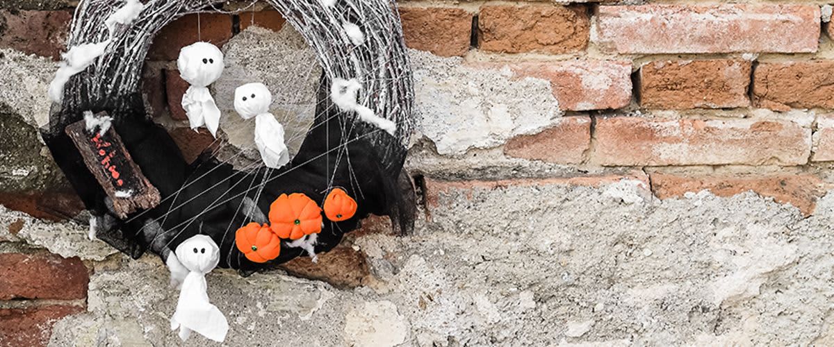 Halloween ajtódísz