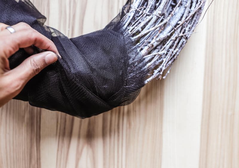 Halloween ajtódísz