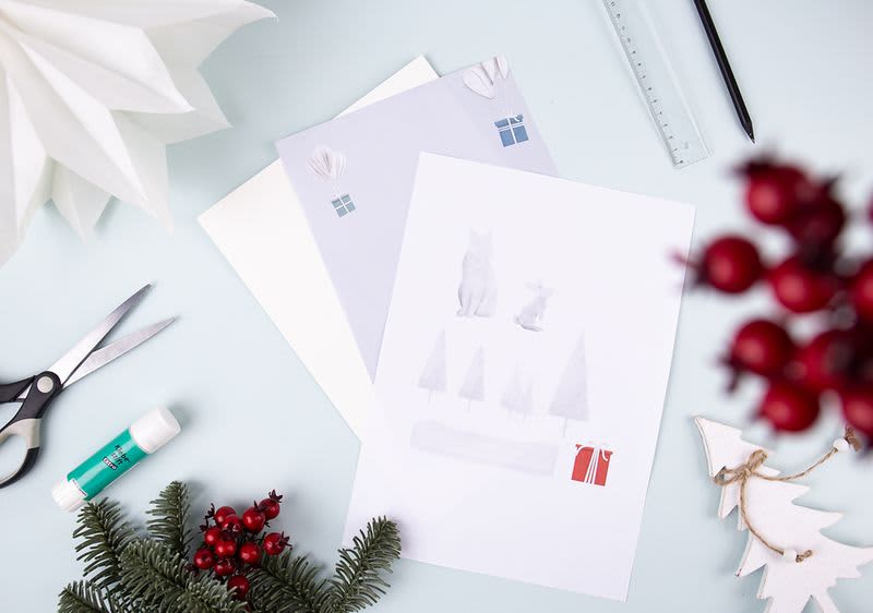 3D Grußkarte Vorlage