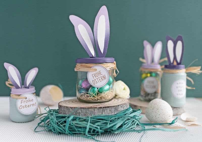 Húsvéti fészek üvegben