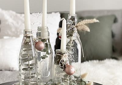 Saját készítésű adventi "koszorú"