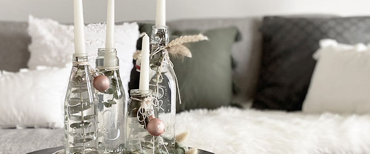 Saját készítésű adventi "koszorú"