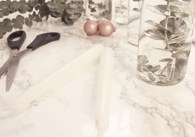 Gyertyák méretre vágása