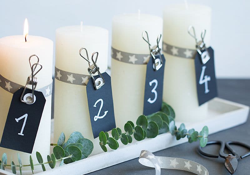 Karácsonyi gyertyadíszítés