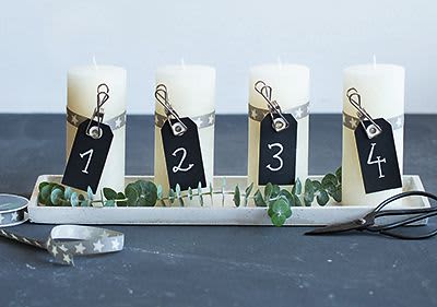 Gyertyák, mint adventi koszorú