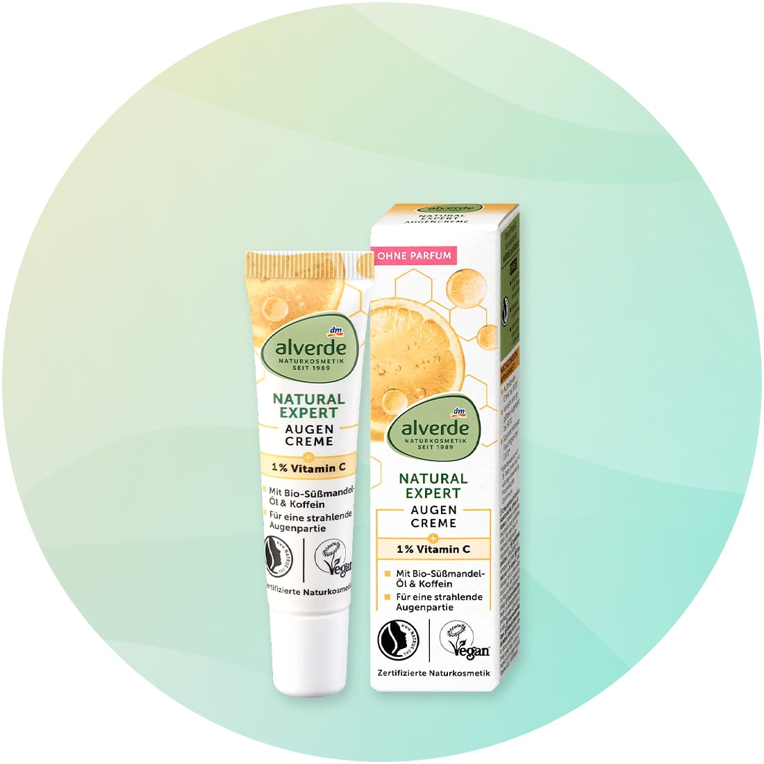 Crema contorno occhi di alverde alla vitamina C.