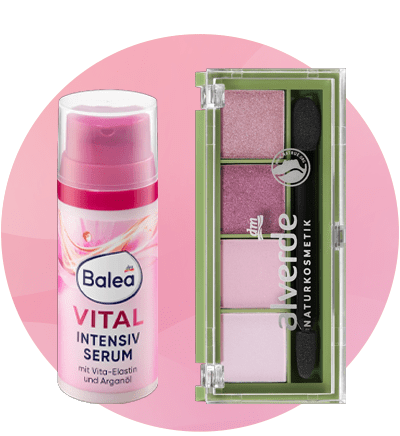siero viso balea e palette ombretti alverde