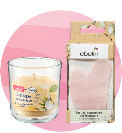 pietra massaggio gua-sha ebelin e candela profumata profissimo