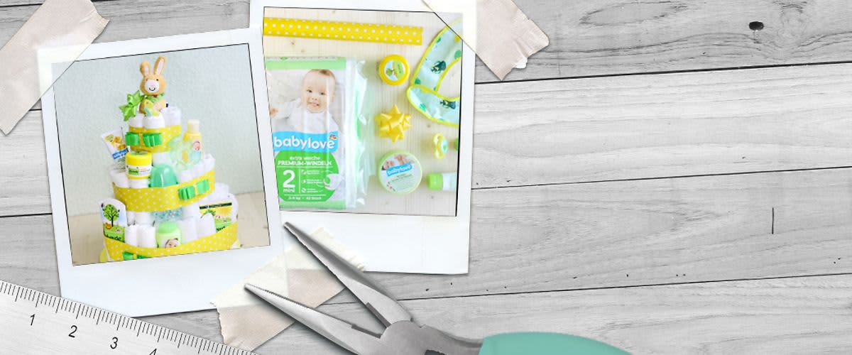 Windeltorte - so einfach ist sie selbstgemacht.