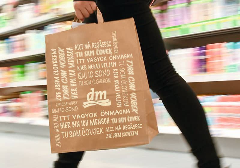 Borsa riutilizzabile di carta