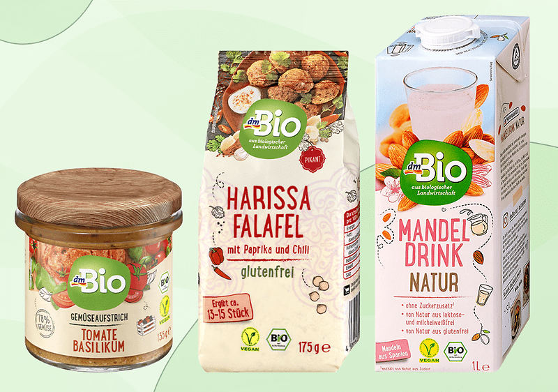Vegane Produkte bei dm