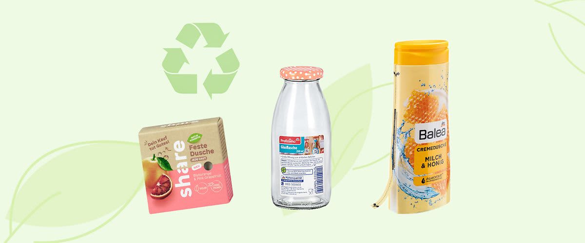 Umweltfreundliche Verpackungsmaterialien bei dm