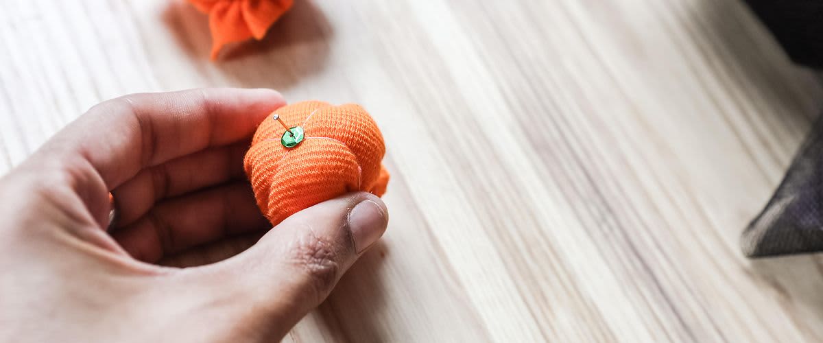 Kürbisse für Halloween Kranz