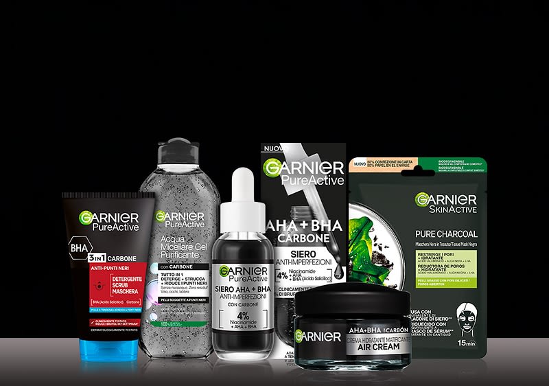 Garnier PureActive: la linea anti-imperfezioni con AHA+BHA
