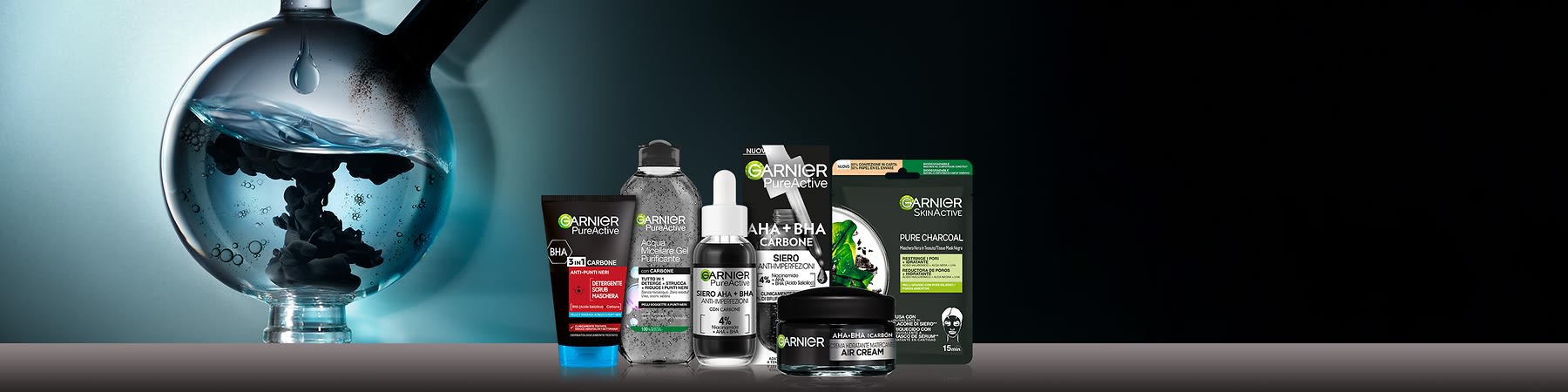 Garnier PureActive: la linea anti-imperfezioni con AHA+BHA