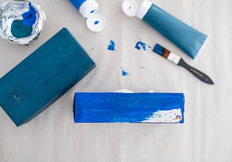 Colorare la scatola di fazzoletti