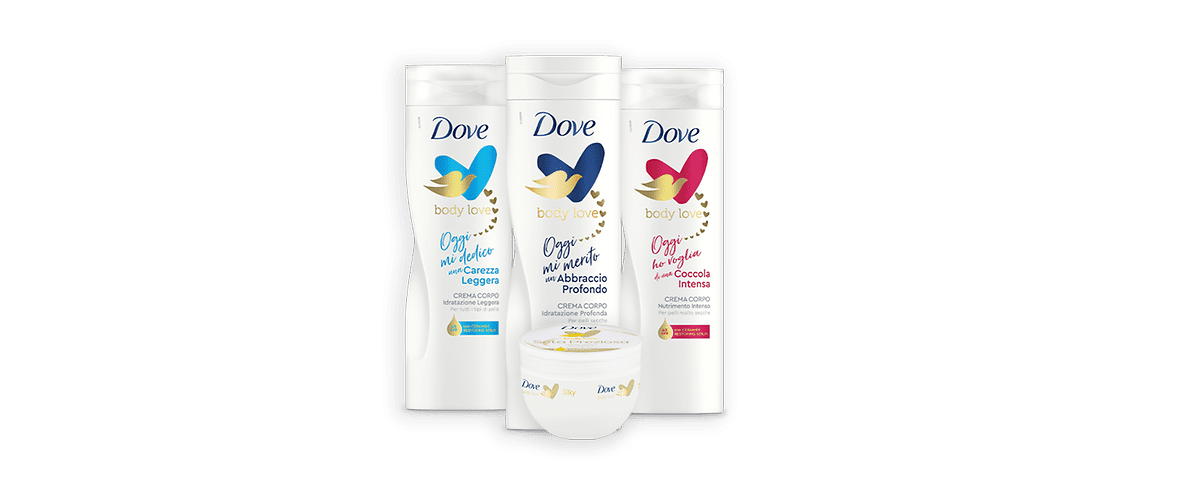 Prodotti Dove Body Love