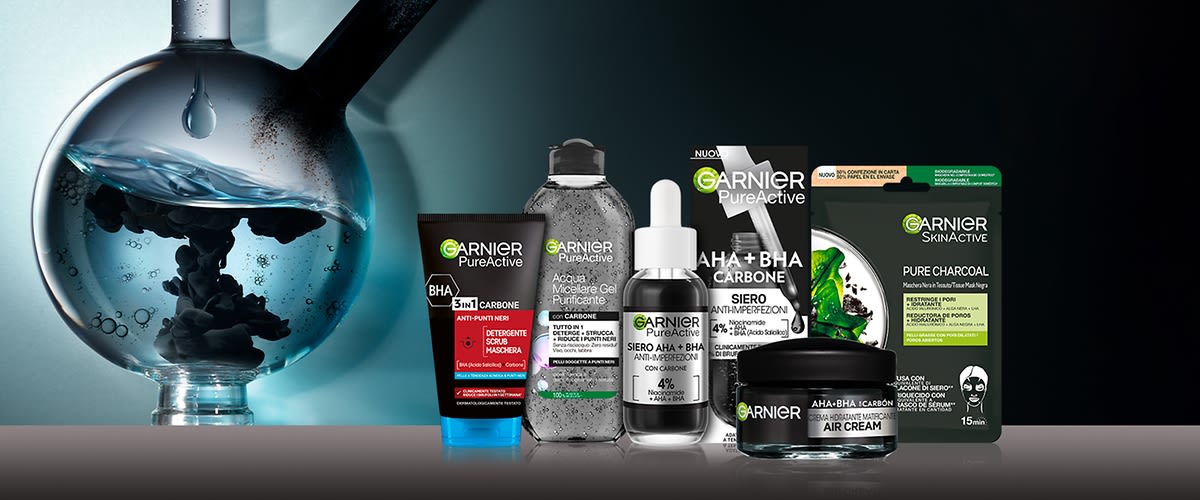 Garnier PureActive: la linea anti-imperfezioni con AHA+BHA