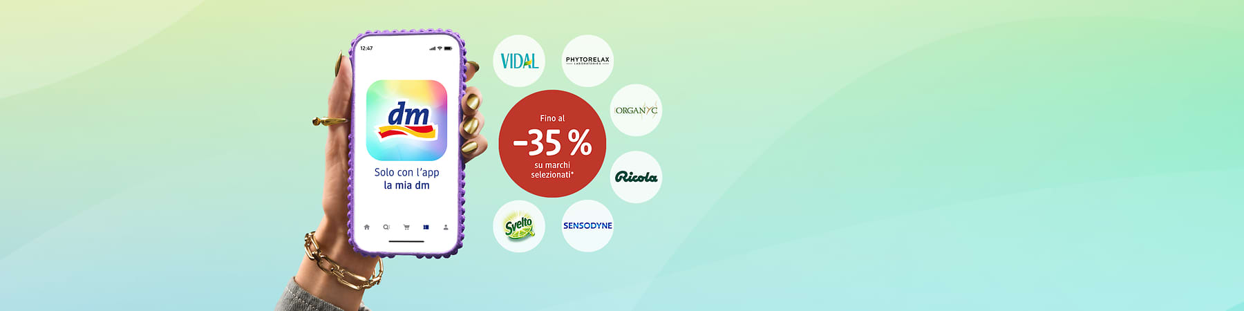 Offerte del mese app la mia dm con sconti su Deborah Milano, Labello, Felce Azzurra e Fairy