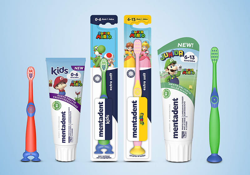 mentadent kids super mario