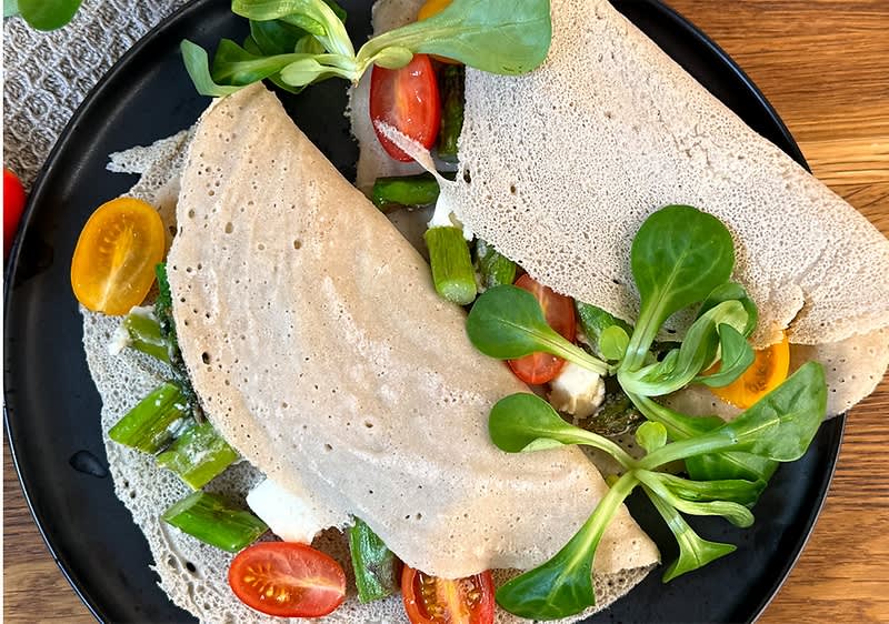 Crepe di farro senza glutine