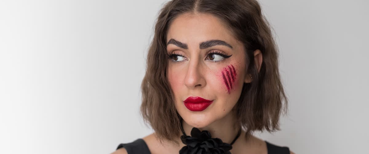Halloween Make-up Look ferita da graffio