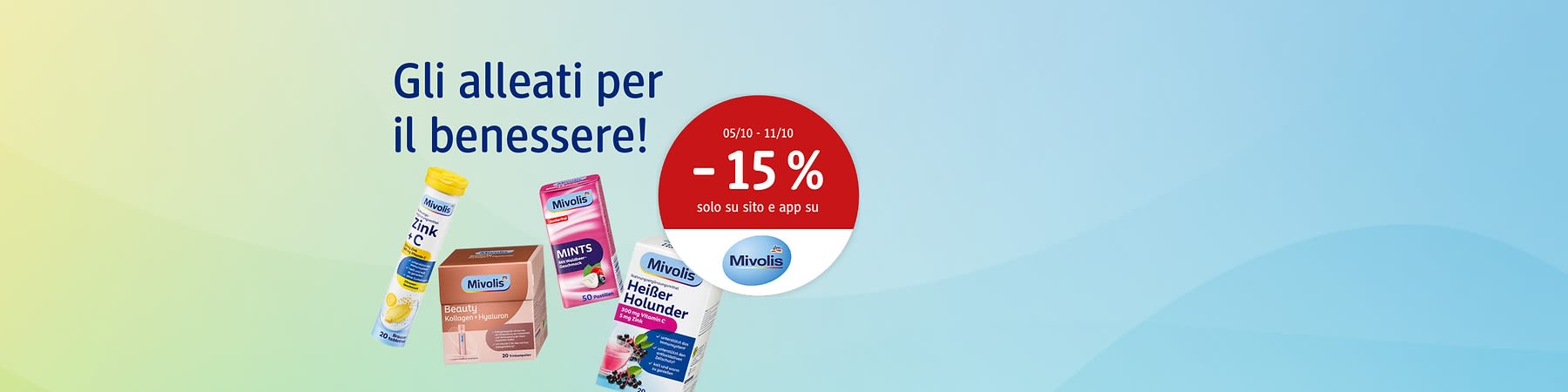 -15% prodotti Mivolis