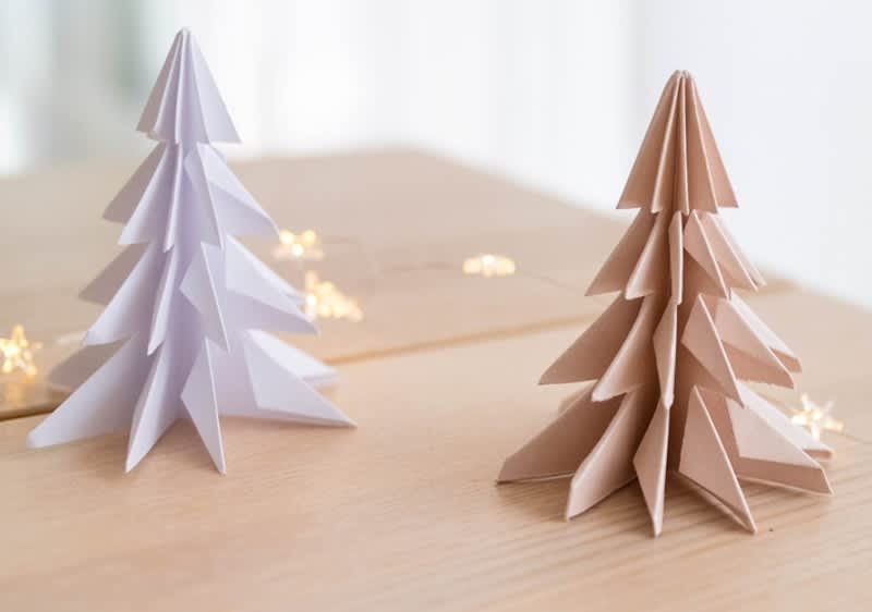 albero 3D di natale di carta