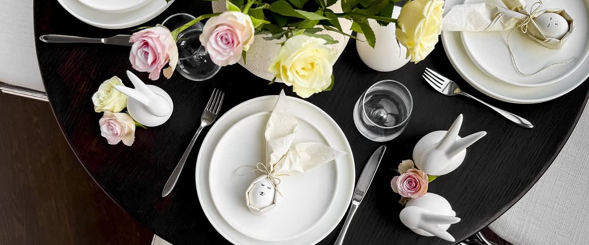 Salvietta di Pasqua a coniglietto