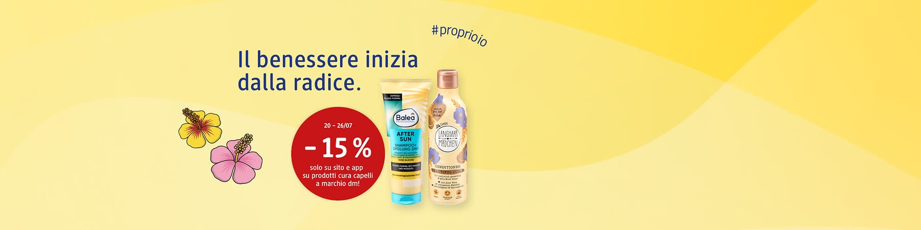 Prodotti per capelli scon sconto del 15%