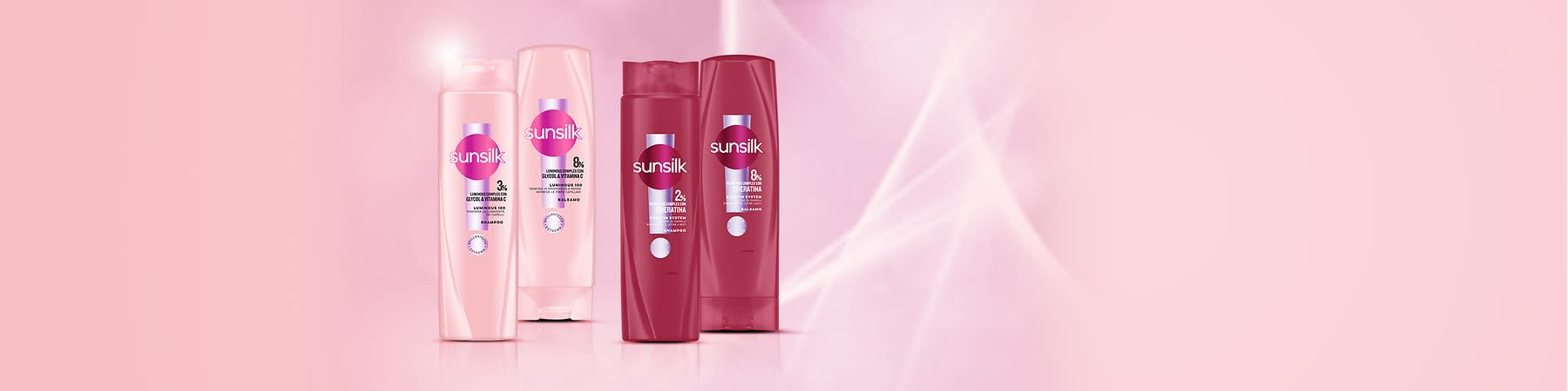 Sunsilk Luminous 100 & Sunsilk Keratin System