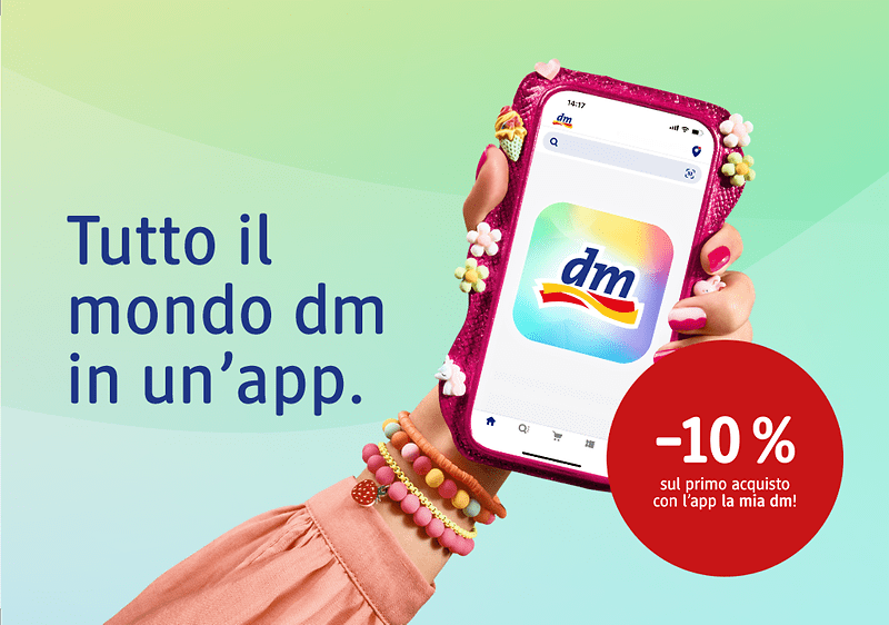 App la mia dm su smartphone con offerta sconto 10% sul primo acquisto