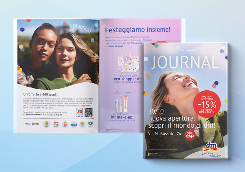 Journal apertura dm Ravenna esp su sfondo azzurro