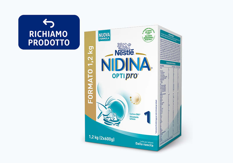 Richiamo prodotto latte in polvere optipro nidina