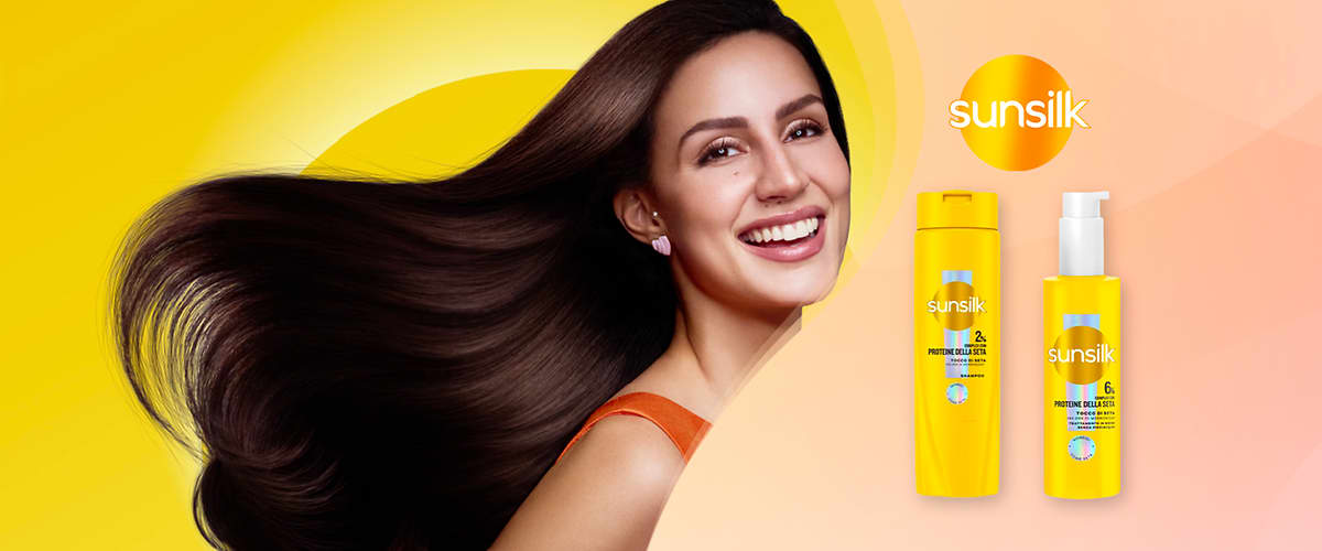 Sunsilk Tocco di Seta: shampoo e siero.