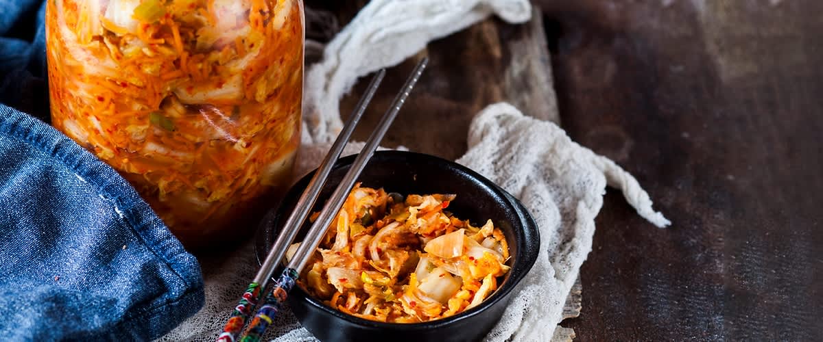 Kimchi fatto in casa.