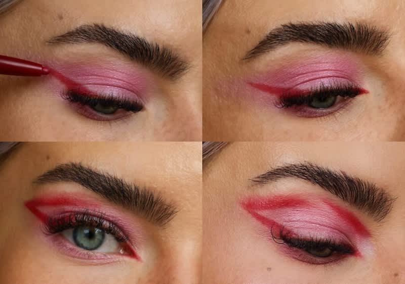 Glichy glam make-up step 1: applicare l'eyeliner.