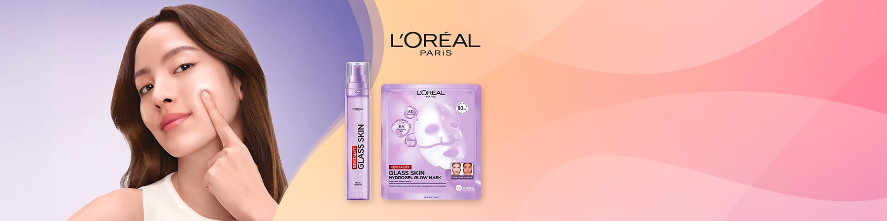Novità L'Oréal Paris: maschera e fluido idratante glass skin.