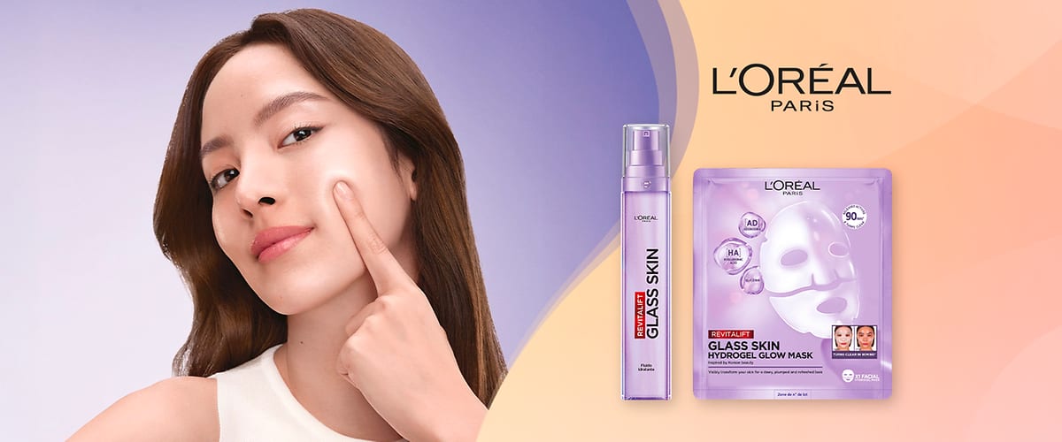 Novità L'Oréal Paris: maschera e fluido idratante glass skin.