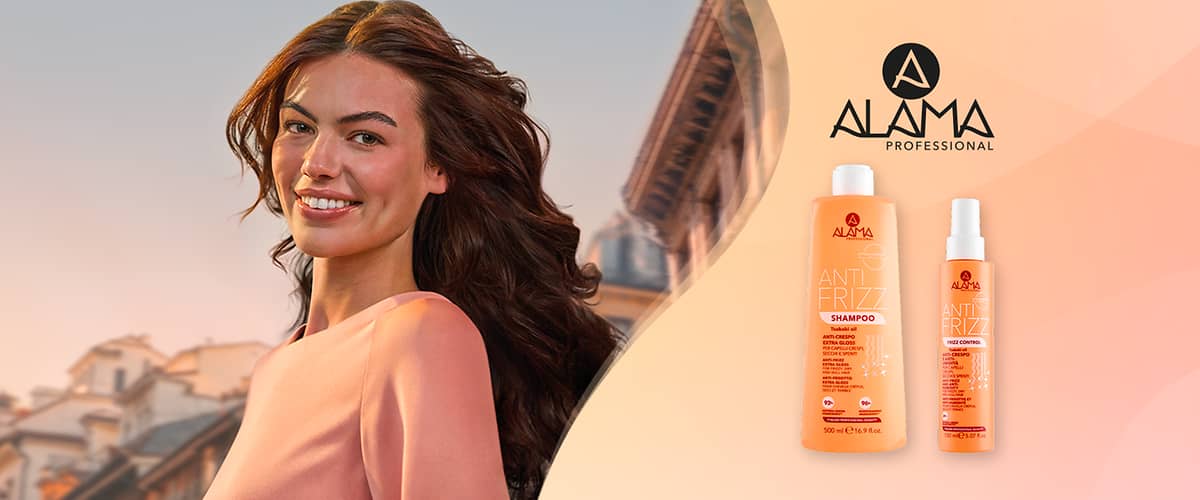 Linea Alama Anti Frizz: shampoo e spray.