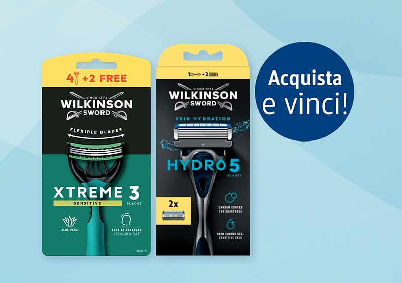 CONCORSO A PREMI “Con Wilkinson Sword vinci a tutta velocità”
