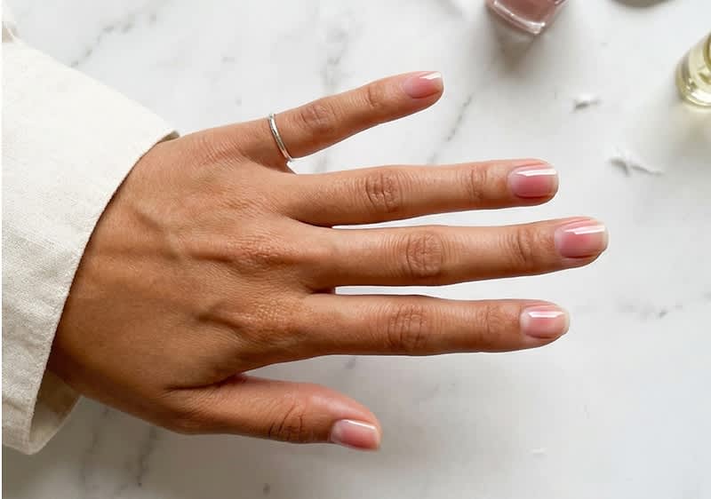 Blush nails
