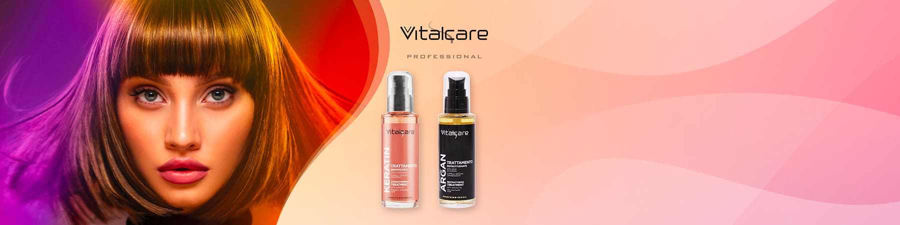 Vitalcare: termoprotettori cheratina e argan.